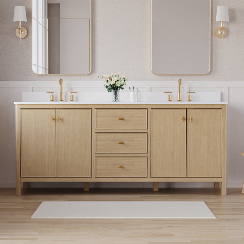 Meuble-lavabo double 80 po Kingsley