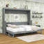 Lit escamotable mural Castorena avec bureau pliant automatique et charnières hydrauliques-108884110-108884113
