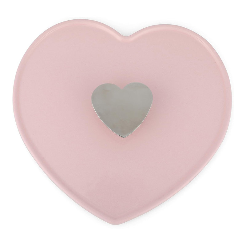 Four en fonte émaillée 2 QT Martha Stewart Heart - rose, 2 pintes, Rose