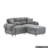 78'' Upholstered Cloud Fleece L-Shape Sofa-628006690