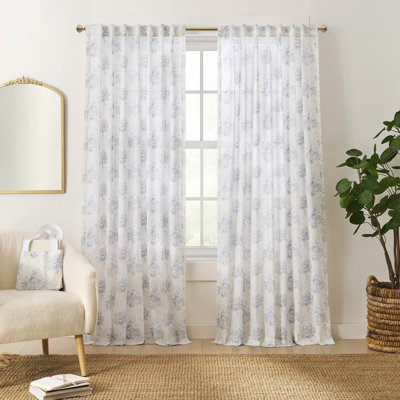 Heirloom Rose 63 "Back Tab Blue 2pk W / Tote Bag