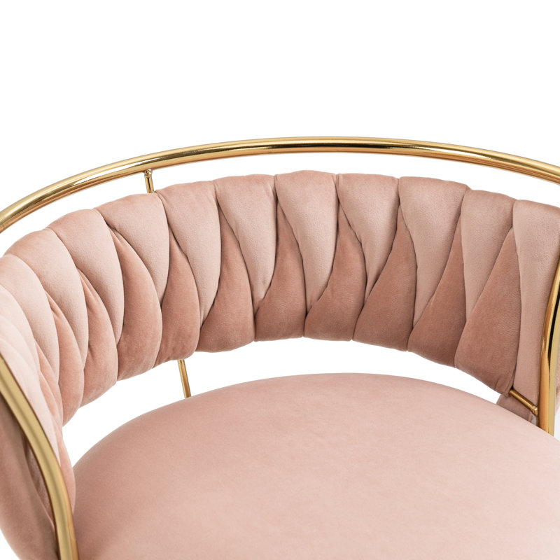 Tabouret de bar Christal, Or, Pink