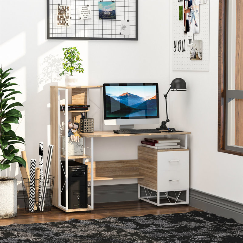 Alysheeya Metal Base Computer Desk
