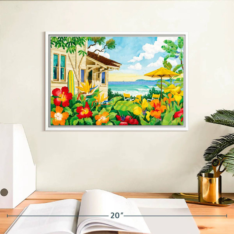 The Good Life, Cadre flottant blanc, 13 po x 9 po