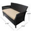 Mobilier d'extérieur 4 pièces St - brun + brun clair, fer de table