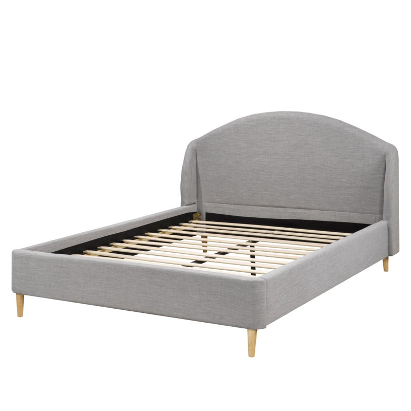 Letrica Bed, Queen, Grey