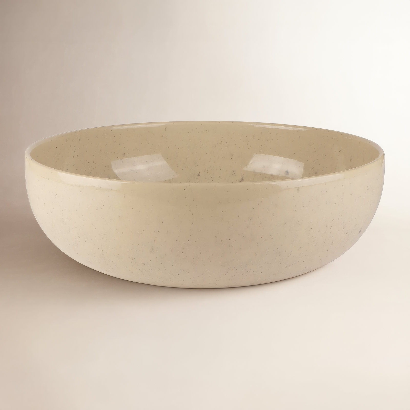 Barr Uno Speckle Salad Bowl 10", Ivory
