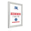 Cadre en aluminium argenté verrouillable 24 po x 36 po M&T Affiche, profil 1,25 po, fixation murale, affiche à chargement frontal, photo, certificat, cadre de document avec housse antireflet - paquet de 5