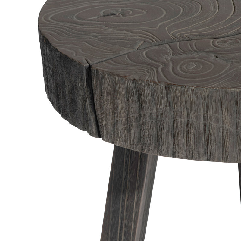 Kaya Outdoor Round Teak Side Table, 16"