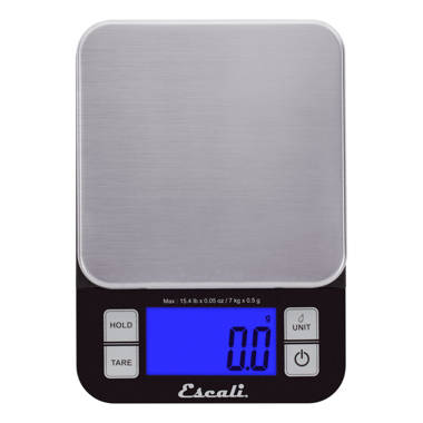 Taylor Eat Smart 33Lb Glass Platform Food Kitchen Scale With Tare, Grey