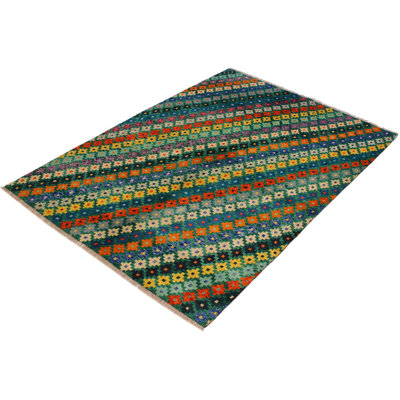 Laudalino Wool Striped Indoor Rug