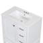 Ensemble de meuble-lavabo moderne avec ensemble lavabo 30 po, meuble-lavabo moderne avec porte à fermeture douce et 3 tiroirs, structure en bois massif (blanc)-838638182