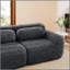 Canapé modulaire rembourré en L de 80 po avec repose-pieds-1059691893