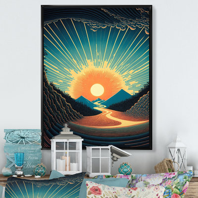 Marcher vers la pleine lune IV - reproduction sur toile