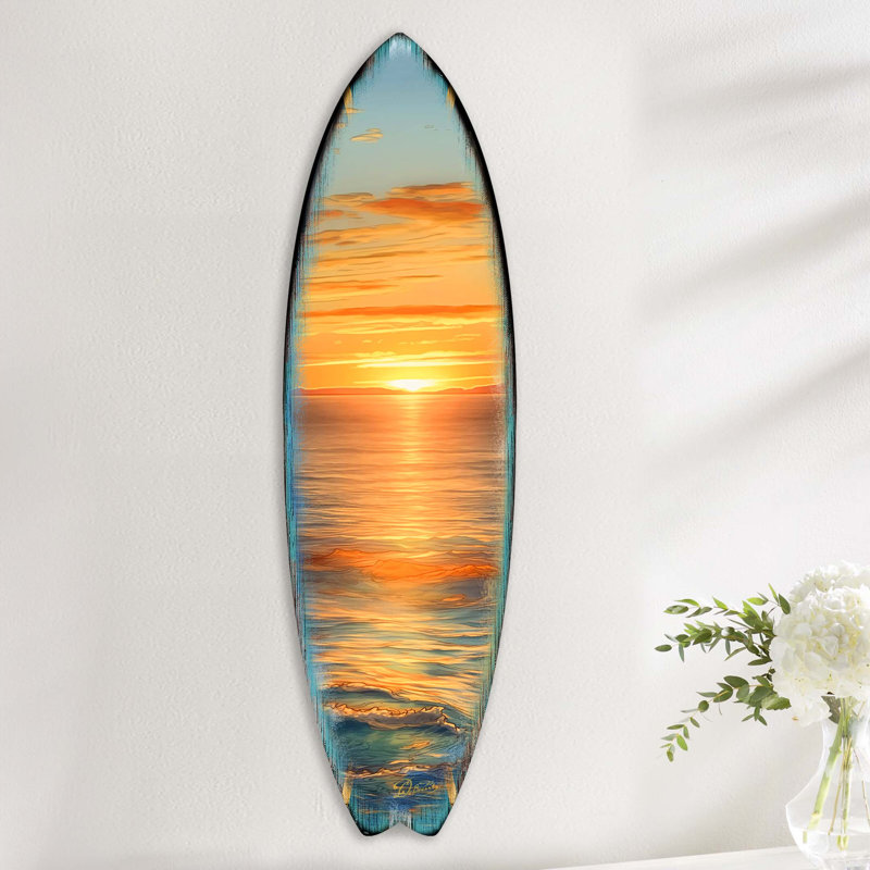 Handmade Nautical & Beach Wall Decor on Wood, 60" H x 17" W x 1" D