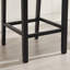 Tabouret de comptoir moderne de 26 po avec dossier en rotin et structure en bois-116133462-116133461