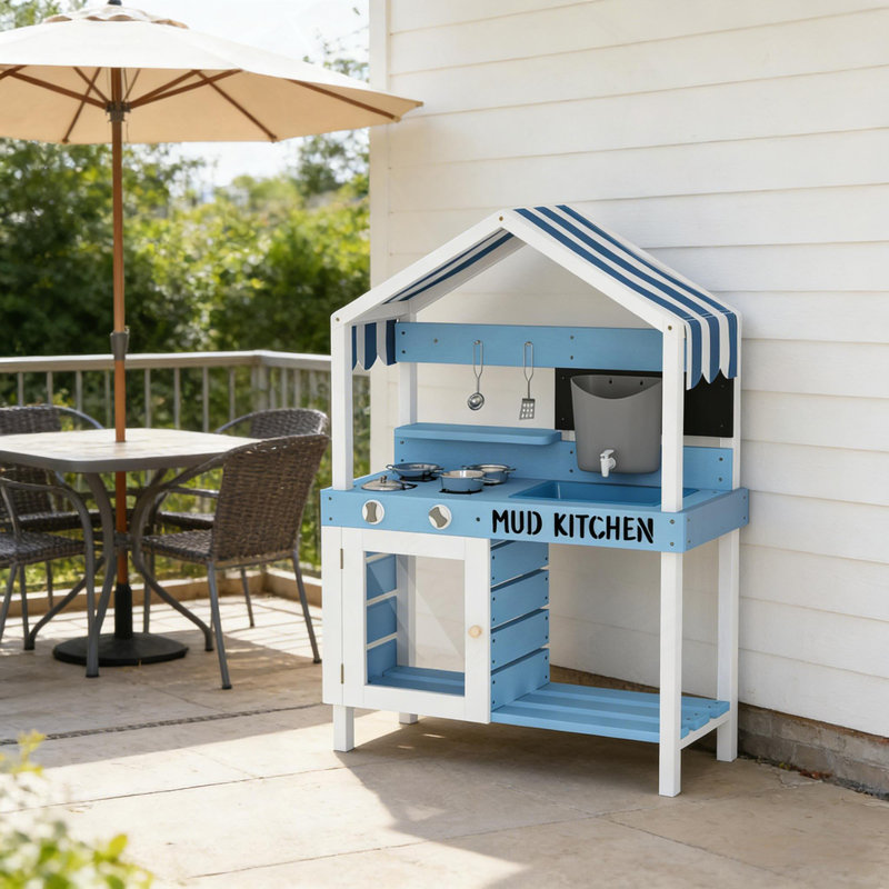 Kids Kitchen,Wooden Mud Kitchen