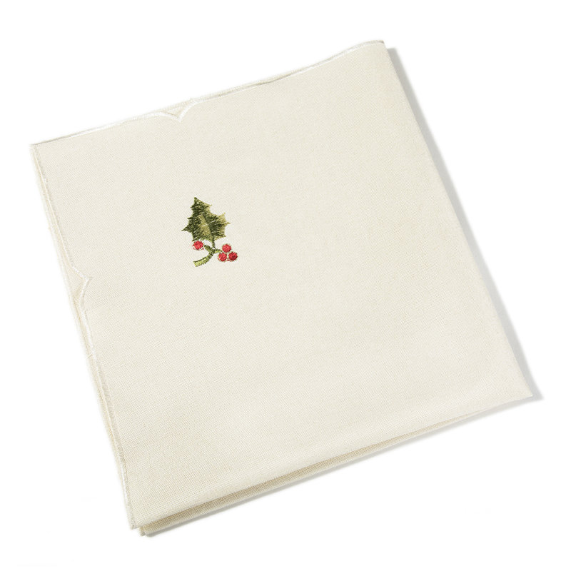 Sandefur Polyester Embroidered Square Napkin