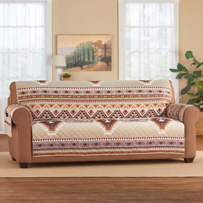 Polyester Box Cushion Sofa Slipcover