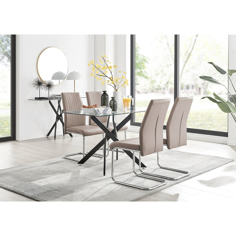4 - Person Dining Set, Grey