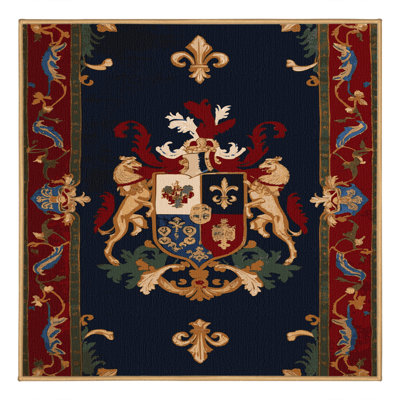 Machine Washable French Brown Area Rug