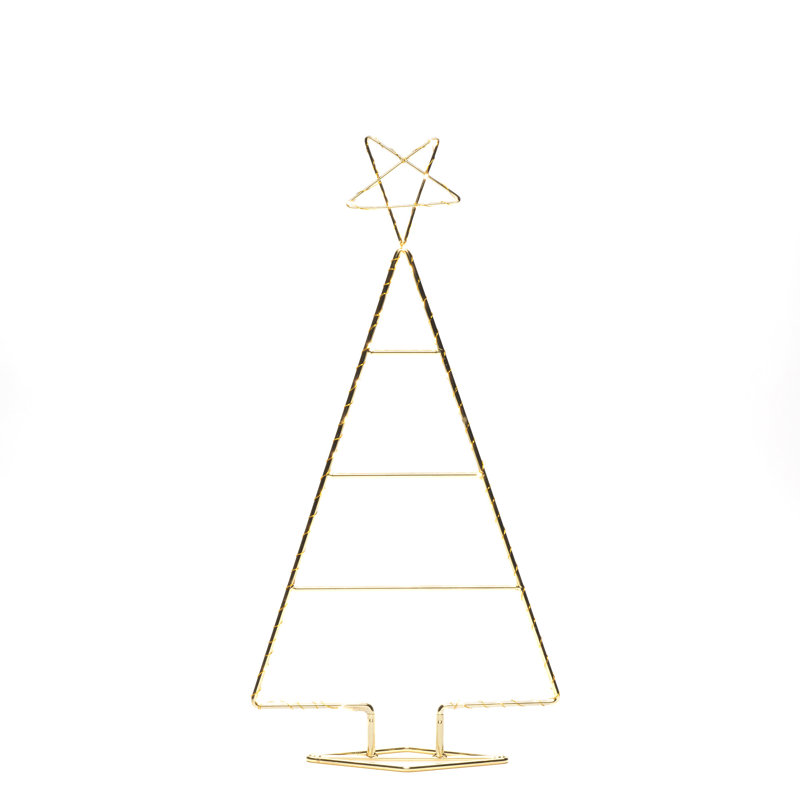 Konstsmide Metal Christmas Tree with 45 Amber LED Lights