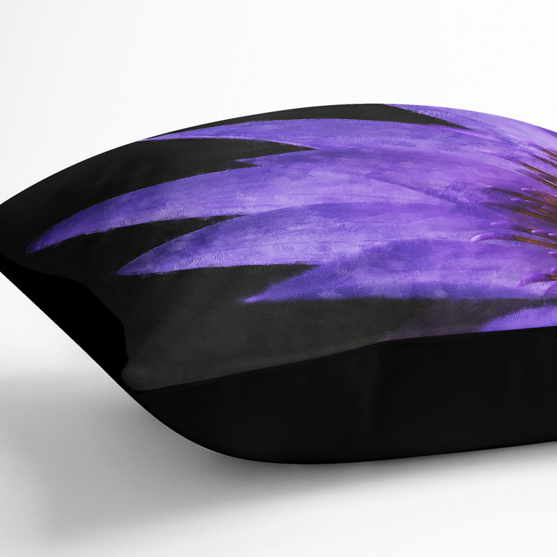 Square Throw Cushion, Black, 55cm H x 55cm W x 20cm D