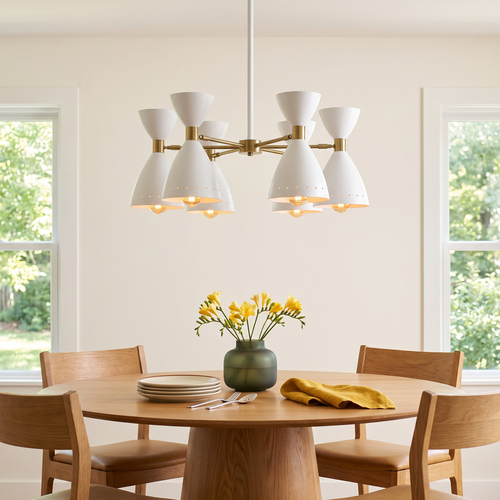 Bimini Iron 5-Light Chandelier, White