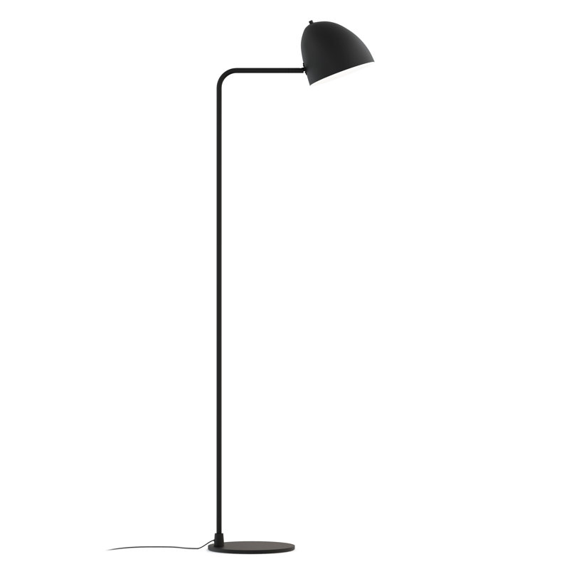 Grandstaff 157cm Arched Floor Lamp, Black