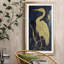 Egret on Indigo II - Reproduction d'art sur toile encadrée-539529109-539529104