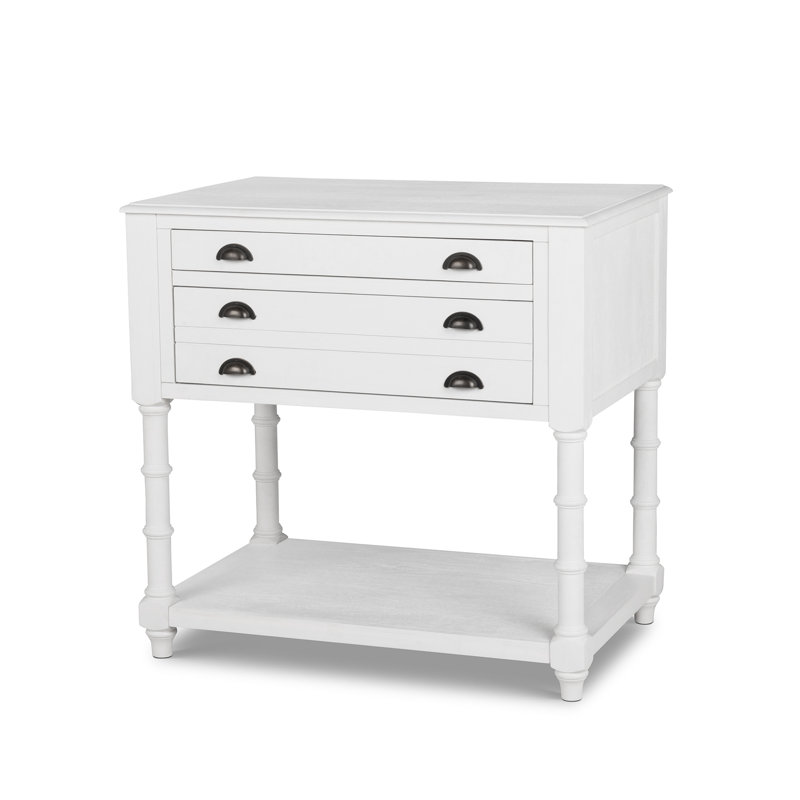 Bimini Kitchen Island, Driftwood, White