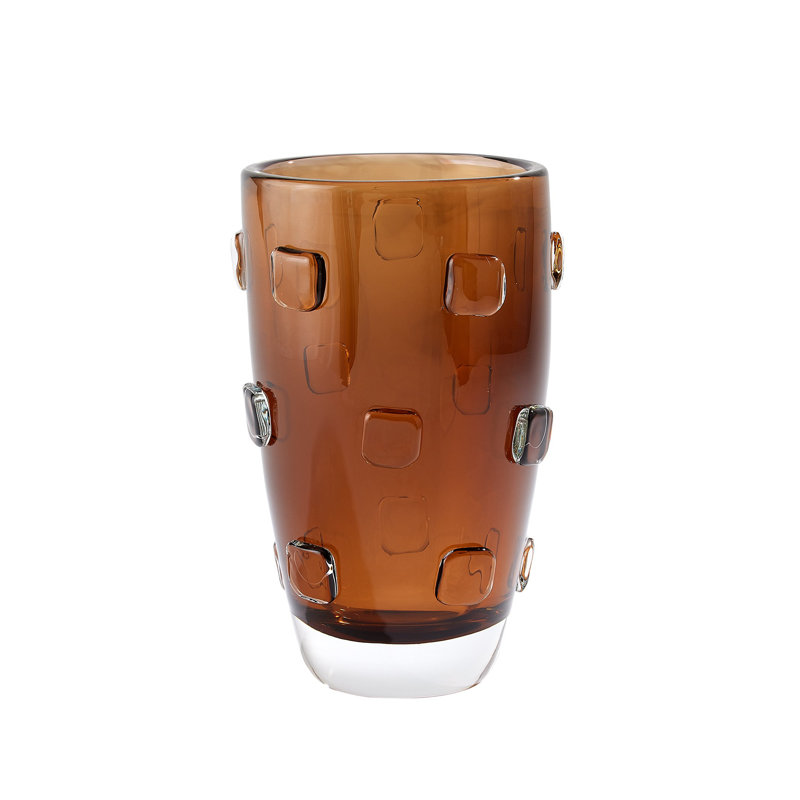 Ingot Vase-Plum-Sm, Amber