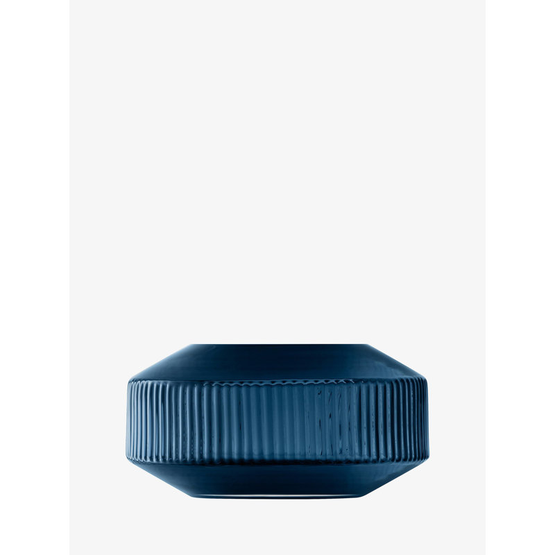 Rotunda Handmade Glass Table Vase, Sapphire