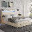 Queen Size Bed Frame with 2 Storage Drawers and Wingback Headboard Velvet Upholstered Platform Bed Frame Tufted Beds with Wooden Slats Support, Easy Assembly, White-1613007754-1613007753