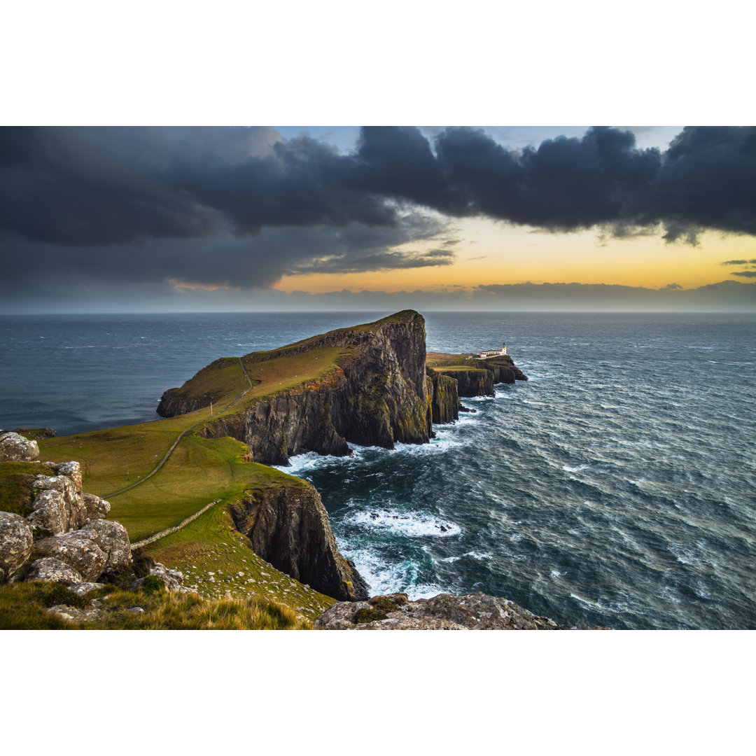 Neist Point Leuchtturm von Schroptschop - Druck ohne Rahmen auf Leinwand