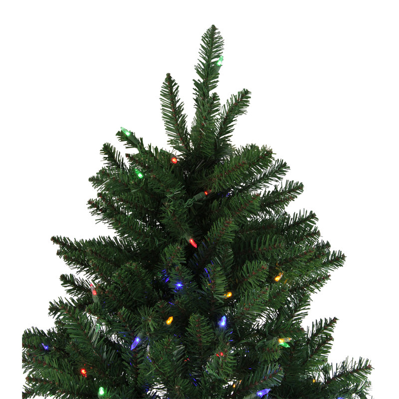 Sapin de Noël artificiel vert Instant Connect avec lumières multicolores, 144 po