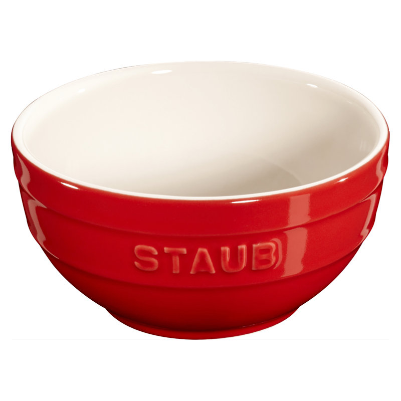 Staub Ceramic 6.73-inch Large Mixing Bowl, 4.5-inch, Cherry