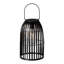Nyota 9.75" Metal Woven Solar Powered  Outdoor Hanging Lantern-1351641059