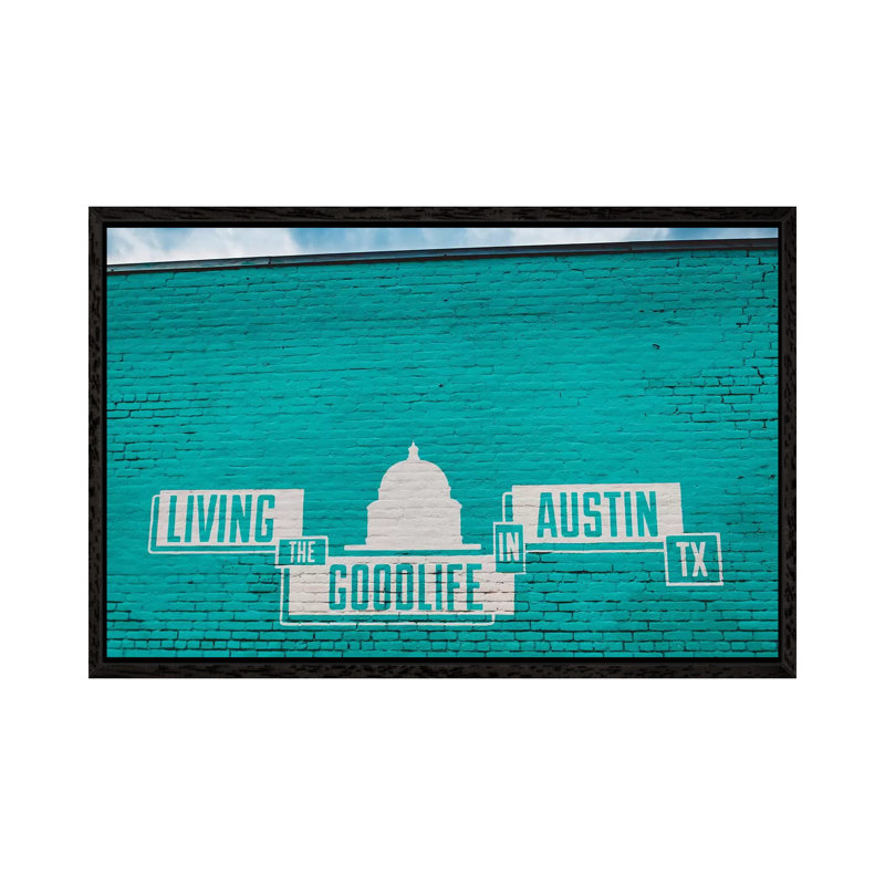 Good Life by Bethany Young - Print on Canvas, 45.72cm H x 66.04cm W x 3.81cm D, Black Framed