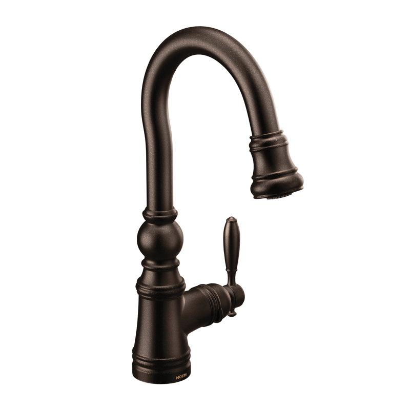Weymouth Pull Down Bar Faucet with Power Clean, Oil-Rubbed Bronze