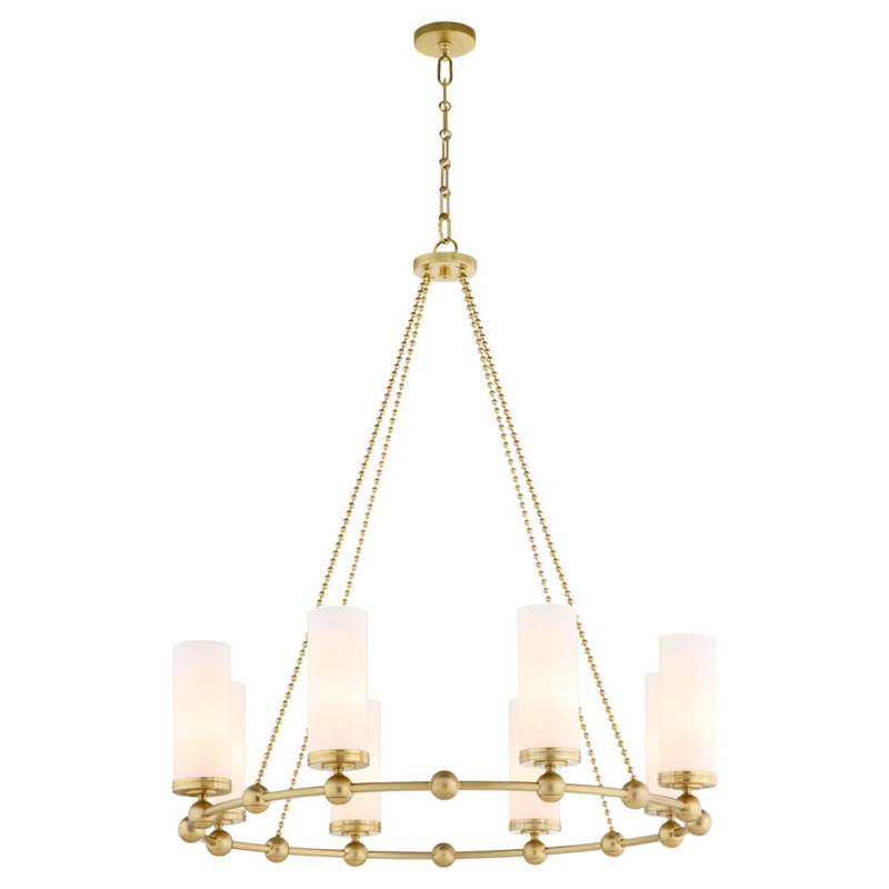 Lustre 8 lumières LEE BLVD 2.0 - Laiton vieilli
