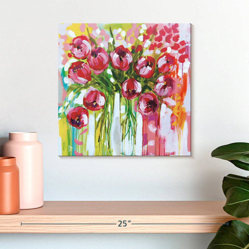 Harnek Razzle Dazzle Tulips, 16" H x 16" W