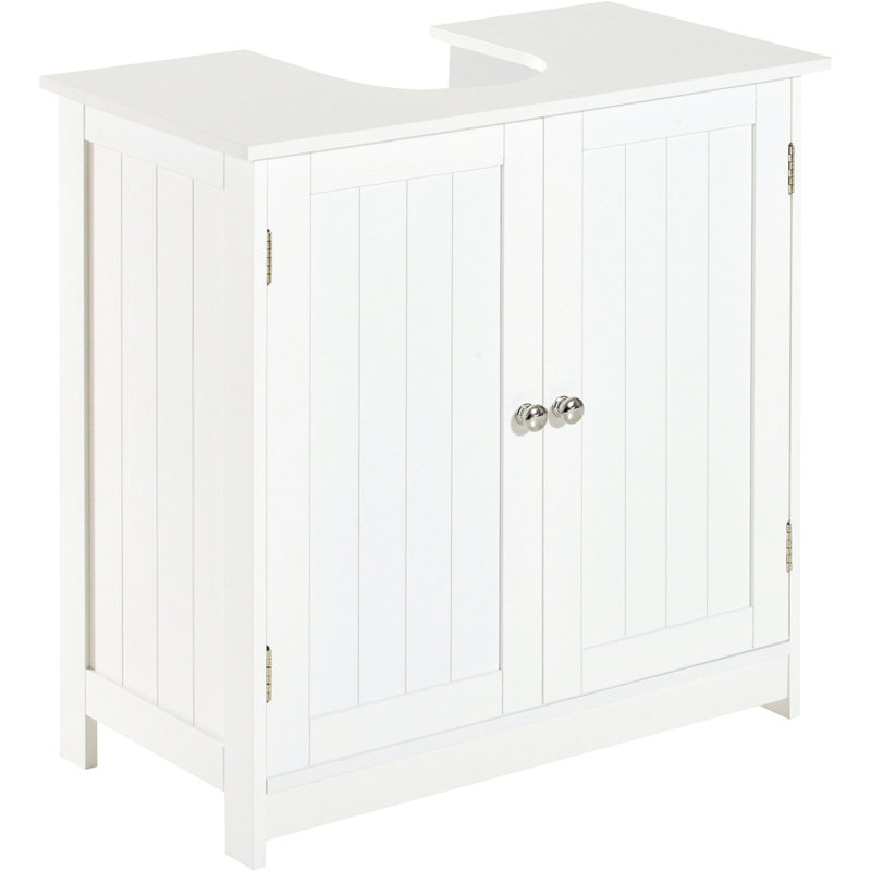 White 24" Pedestal Sink Bathroom Vanity | Contemporary Design For Storage Space Saving Cabinet Construction - Build Adjustable Shelves Essentials Classy Stainless Steel Hardware Modern With Idea 2