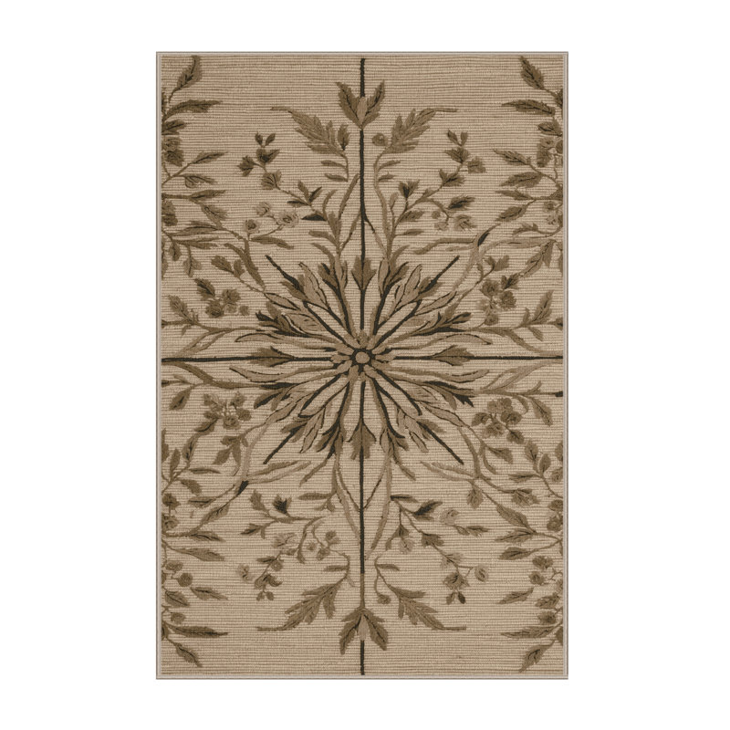 Tapis brun lavable à la machine