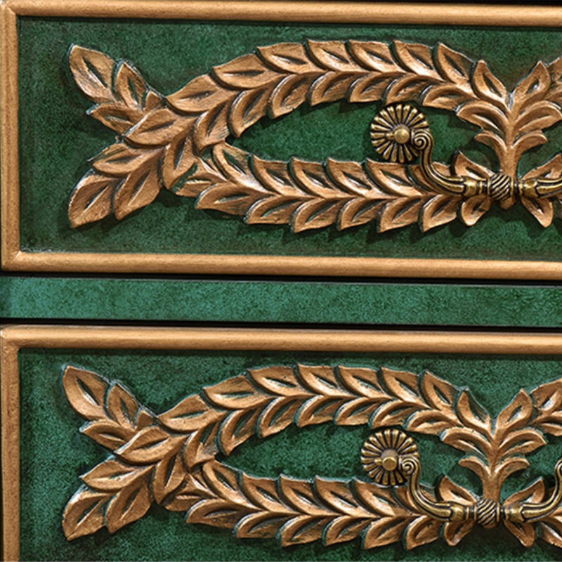 Commodes et commodes rectangulaires en bois manufacturé vert
