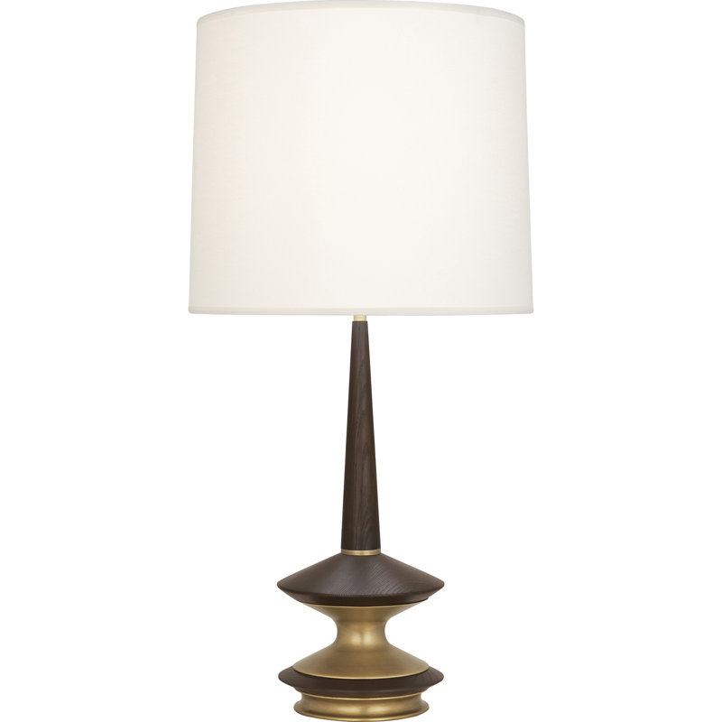 Fletcher Table Lamp, Dark Walnut/Warm Brass