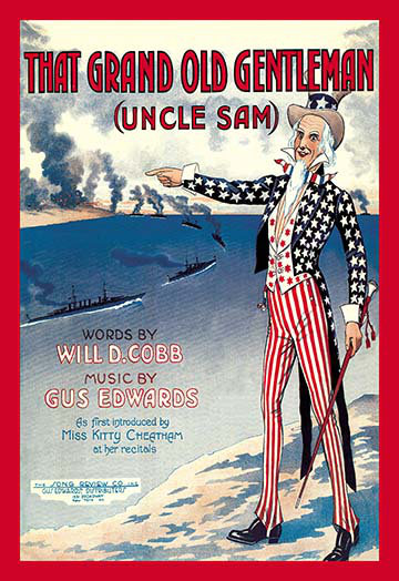 Grand affiche rétro pour homme (oncle sam)