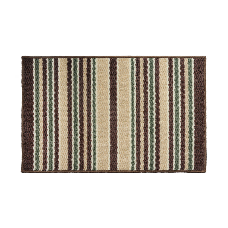 Striped Indoor Rug, Rectangle 1'8" x 2'6"