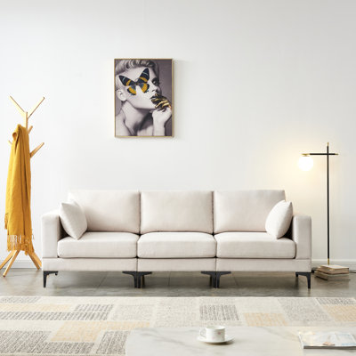Dan 3 Seater Cotton Sofa
