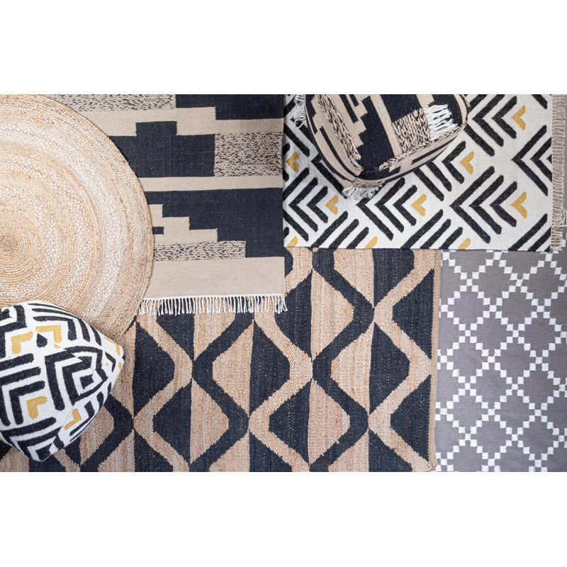 Adonis Geometric Hand Woven Area Rug, Rectangle 150 x 240cm